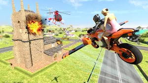 Flying bike Driving Simulator Screenshot 0