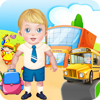 School kids Clasroom Day Tasks