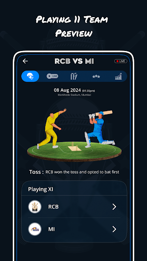 CricFlash : Cricket Live Line Screenshot 1