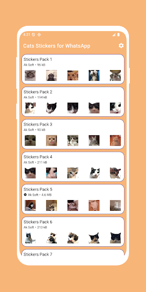 Cats Stickers For WhatsApp Screenshot 0