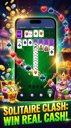 Solitaire Clash Win Real Cash Screenshot 1