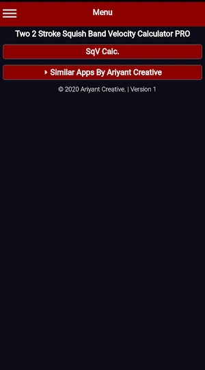 Two 2 Stroke Squish Band Velocity Calculator PRO Screenshot 0
