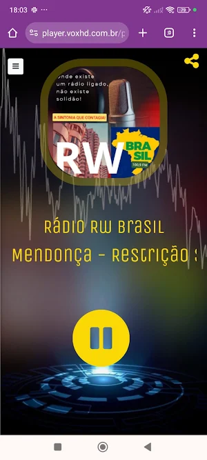 Rádio Rw Brasil Screenshot 0