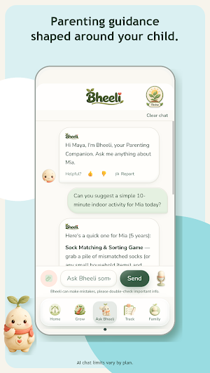 Baby Tracker Parenting: Bheeli Screenshot 1