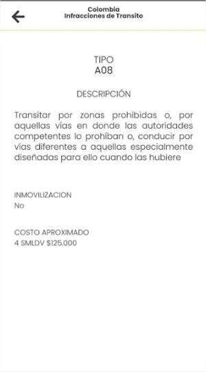 Colombia Normas de Transito Screenshot 2