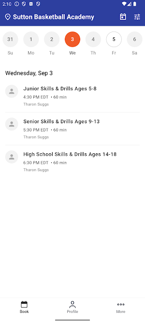 Sutton Basketball Academy Screenshot 1