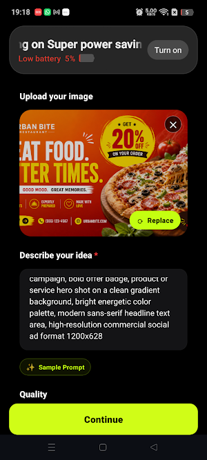 AI Facebook Ad Maker - Pixazo Screenshot 3