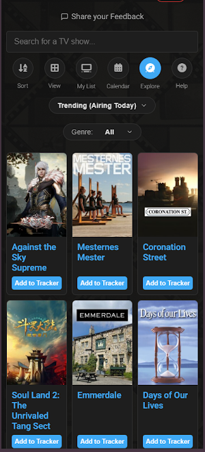 Banana TV Tracker Screenshot 3