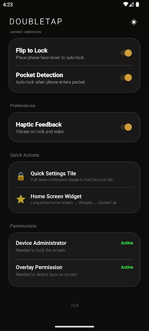 TapLock: Screen Lock & Wake Screenshot 3