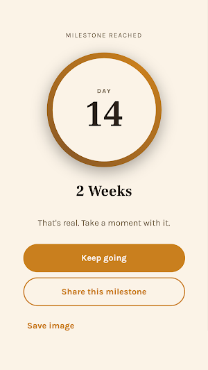 DayOne Sober: Quit Day Counter Screenshot 1