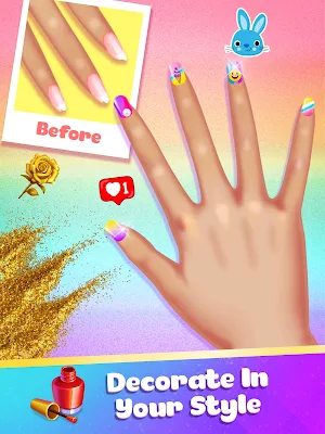 Nail polish game nail salon Screenshot 1