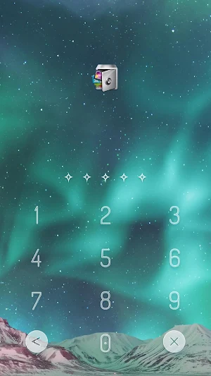AppLock Live Theme Aurora Screenshot 1