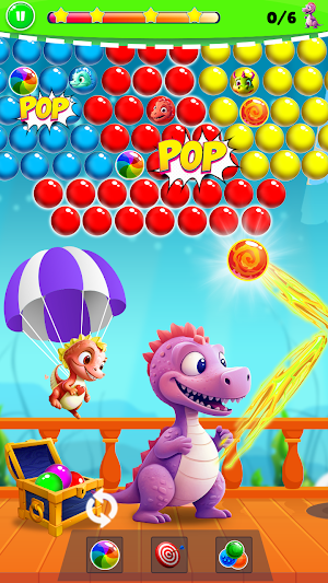 Dinos Rescue : Aim Bubbles Pop Screenshot 0