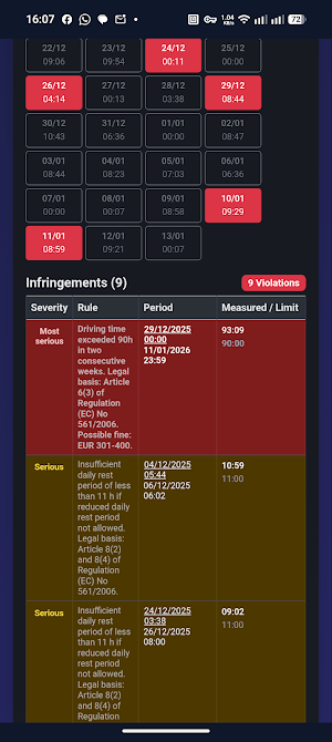 Driver Card Reader TachoManage Screenshot 1