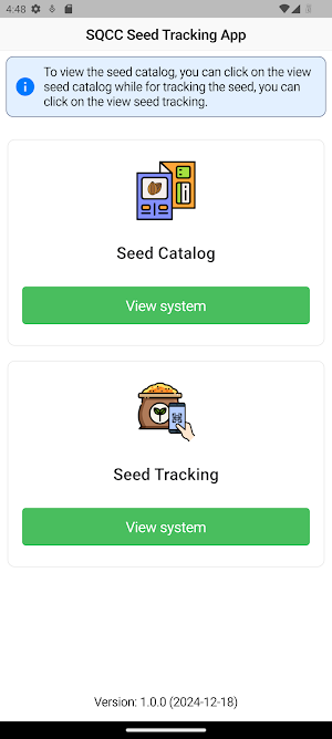 Seed Tracking App Screenshot 0