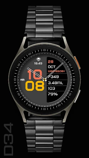 CC Digital 34 watch face Screenshot 1