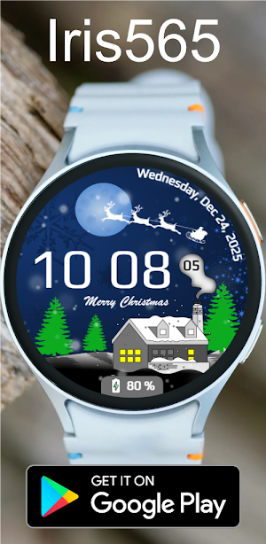 Iris565 Christmas Watch Face Screenshot 3
