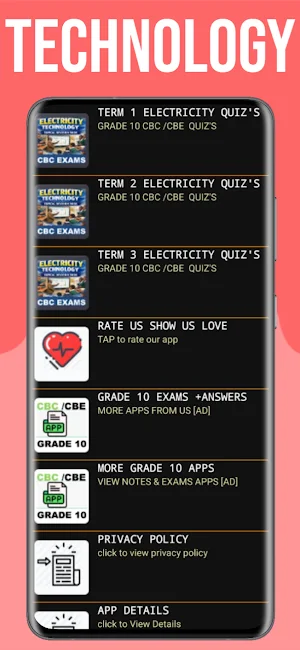 Electricity Grade 10 CBC Exams Screenshot 2