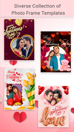 Valentine Day Photo Editor - Photo Frames & Ecards Screenshot 1
