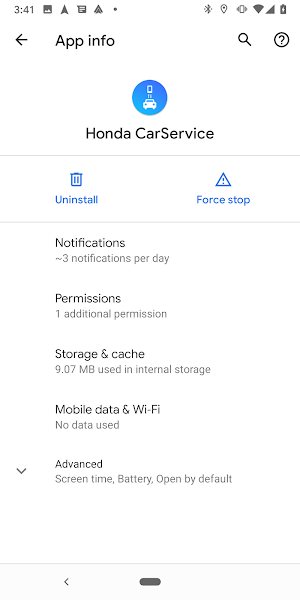Honda CarService Screenshot 2