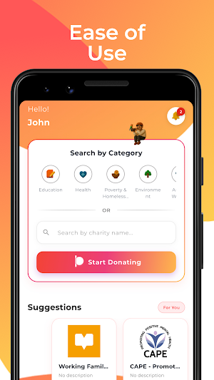 OneDonate Screenshot 2