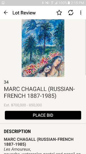 Shapiro Auctions Screenshot 2