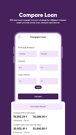 Loancash - Emi Loan Calculator Screenshot 3