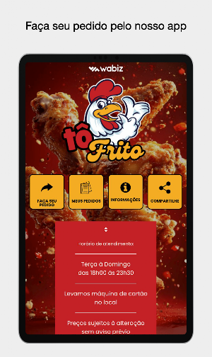 Tô Frito Frango e Batata Frita Screenshot 3