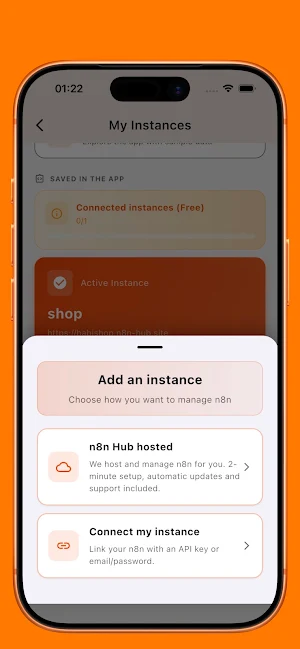 n8n Mobile Automation Screenshot 1