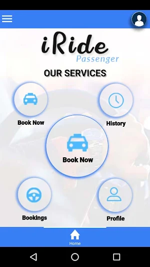 iRide Passenger Screenshot 1