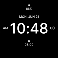 Solid Black Watch Face