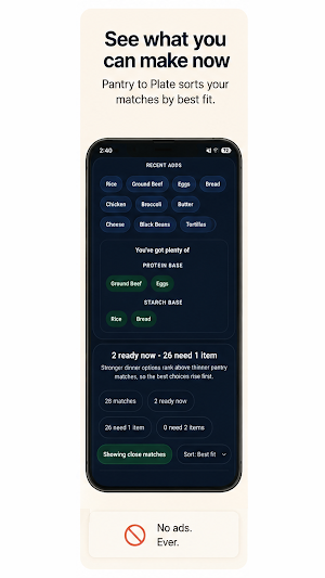 Pantry to Plate Meal Ideas Screenshot 1