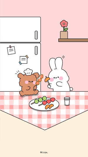 카카오톡 테마 - 바니 탕후루 Screenshot 0