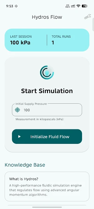 Hydros: Fluidic Simulator Screenshot 0