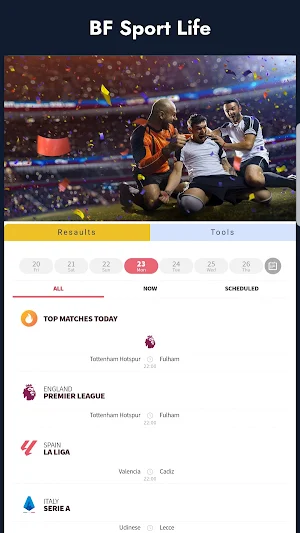 BF Live Fixtures Screenshot 1