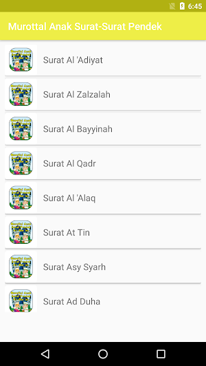 Murottal Anak Surat Pendek Screenshot 3