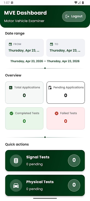 MVE Officer App Screenshot 2