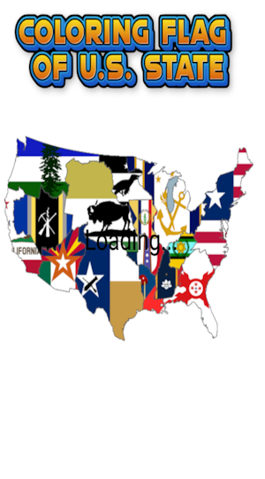 coloring flag of U.S. state Screenshot 1