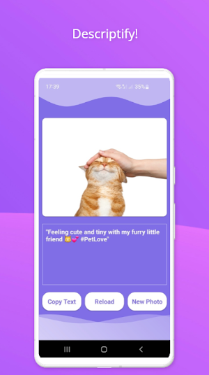 Descriptify: AI photo captures Screenshot 3
