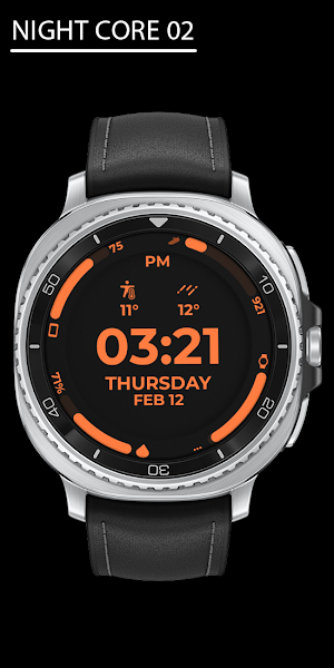 Night Core 02 Digital Watch Screenshot 0
