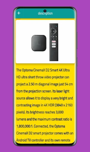 Optoma projector  d2 guide Screenshot 2