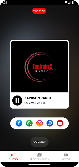 Zapirain Radio Screenshot 2