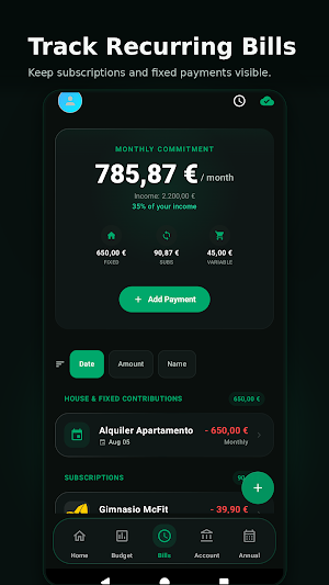 IntelliFlow: Budget Tracker Screenshot 2
