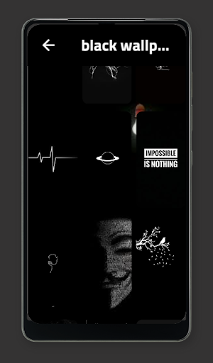 black wallpaper Screenshot 0