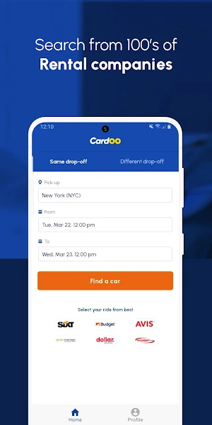 Rent a Car・Cheap Rental Cars Screenshot 1