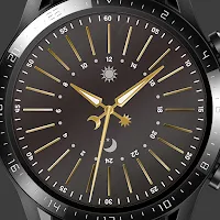 Golden Sun And Moon Watch Face