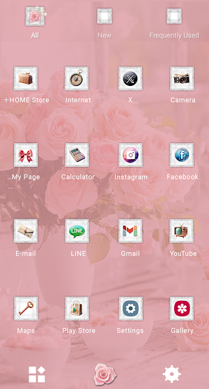 Tea Time and Roses Theme +HOME Screenshot 2