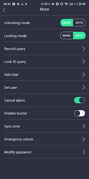 KERONG Smart Locker Lock--Admin Screenshot 0