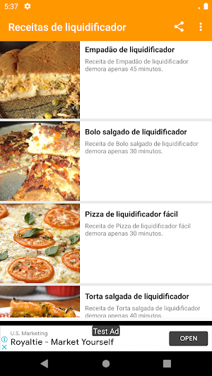 Receitas de liquidificador Screenshot 3