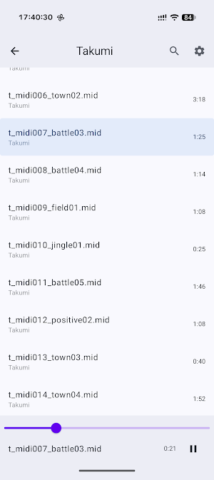 2by2 MIDI Player Screenshot 1